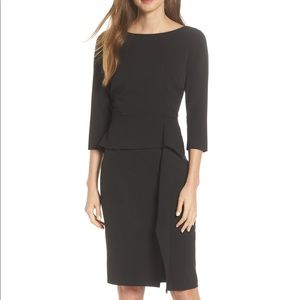 Vince Camuto Angled Ruffled Sheath Dress